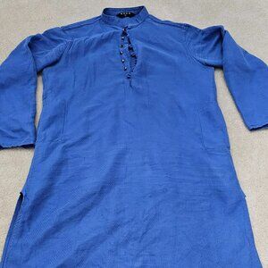 Men's blue Kurtha top
